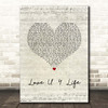 Jodeci Love U 4 Life Script Heart Song Lyric Print