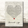 The Divine Comedy Charmed Life Script Heart Song Lyric Print