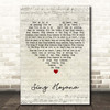 Kevin Mayhew Sing Hosana Script Heart Song Lyric Print