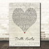 Lizzo Truth Hurts Script Heart Song Lyric Print