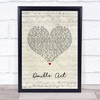 Scouting For Girls Double Act Script Heart Song Lyric Print