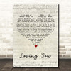 Elvis Presley Loving You Script Heart Song Lyric Print