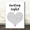 Mumford & Sons Guiding Light Heart Song Lyric Quote Print