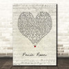 Au Ra Panic Room Script Heart Song Lyric Print