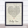 Parson James Only You Script Heart Song Lyric Print