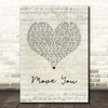 Kelly Clarkson Move You Script Heart Song Lyric Print