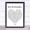Don't You Remember Adele Heart Quote Song Lyric Print