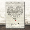 Queen Delilah Script Heart Song Lyric Print