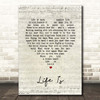 Runrig Life Is Script Heart Song Lyric Print