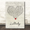 Don Francisco Lullaby Script Heart Song Lyric Print