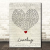 Jonas Brothers Lovebug Script Heart Song Lyric Print