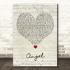 Leona Lewis Angel Script Heart Song Lyric Print