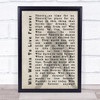 Queen Who Wants To Live Forever Shadow Song Lyric Print
