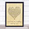 The Stylistics Can't Give You anything but My Love Vintage Heart Song Lyric Print