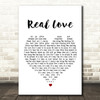 The Beatles Real Love Heart Song Lyric Quote Print