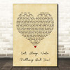 Bombay Bicycle Club Eat, Sleep, Wake (Nothing But You) Vintage Heart Song Lyric Print