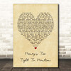 Simply Red Money's Too Tight To Mention Vintage Heart Song Lyric Print