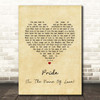 U2 Pride (In The Name Of Love) Vintage Heart Song Lyric Print