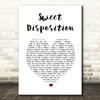 The Temper Trap Sweet Disposition Heart Song Lyric Quote Print