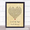 Bruce Springsteen Land Of Hope And Dreams Vintage Heart Song Lyric Print