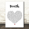 White Lies Death Heart Song Lyric Quote Print