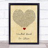 Voices of East Harlem Wanted Dead Or Alive Vintage Heart Song Lyric Print