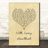 Gerard O'Connell With Every Heartbeat Vintage Heart Song Lyric Print