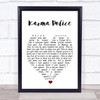 Karma Police Radiohead Heart Quote Song Lyric Print