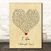 98 Degrees I Do (Cherish You) Vintage Heart Song Lyric Print