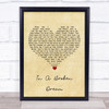 Rod Stewart In A Broken Dream Vintage Heart Song Lyric Print