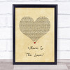 Black Eyed Peas Where Is The Love Vintage Heart Song Lyric Print