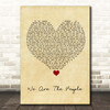 Empire Of The Sun We Are The People Vintage Heart Song Lyric Print