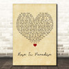 Waylon Jennings Rose In Paradise Vintage Heart Song Lyric Print