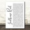 Elvis Presley Jailhouse Rock White Script Song Lyric Quote Print