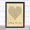 Imagine Dragons Walking The Wire Vintage Heart Song Lyric Print