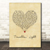 Travellin' Light Cliff Richard Vintage Heart Song Lyric Print