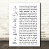Simply Red If You Don't Know Me By Now White Script Song Lyric Quote Print