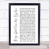 Simply Red If You Don't Know Me By Now White Script Song Lyric Quote Print