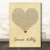 MIKA Grace Kelly Vintage Heart Song Lyric Print