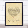 Ben Harper By My Side Vintage Heart Song Lyric Print