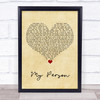 Spencer Crandall My Person Vintage Heart Song Lyric Print