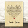 Tom Odell Real Love Vintage Heart Song Lyric Print