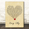 Majid Jordan King City Vintage Heart Song Lyric Print