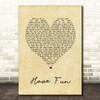 The Beautiful South Have Fun Vintage Heart Song Lyric Print