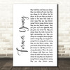 Bob Dylan Forever Young White Script Song Lyric Quote Print