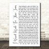 Brian Wilson I Wasn?Æt Made For These Times White Script Song Lyric Quote Print