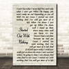 Seasick Steve Started Out With Nothing Vintage Script Song Lyric Print