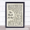 Eurythmics There Must Be an Angel Vintage Script Song Lyric Print