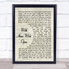Creed With Arms Wide Open Vintage Script Song Lyric Print