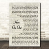 Dave Matthews Here On Out Vintage Script Song Lyric Print